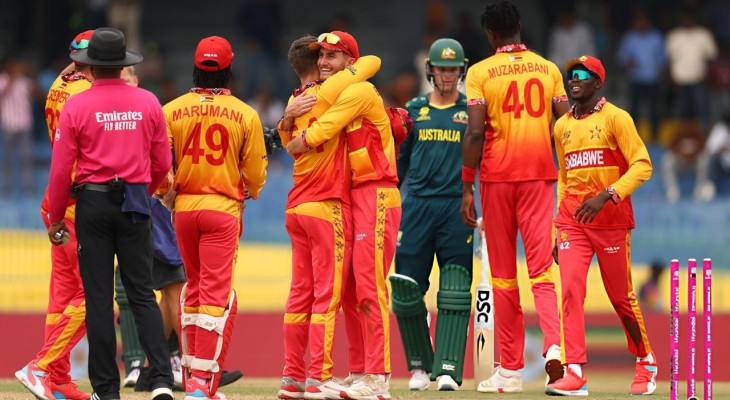 অস্ট্রেলিয়াকে চমকে দিয়ে বিশ্বকাপে জিম্বাবুয়ের দাপুটে জয়